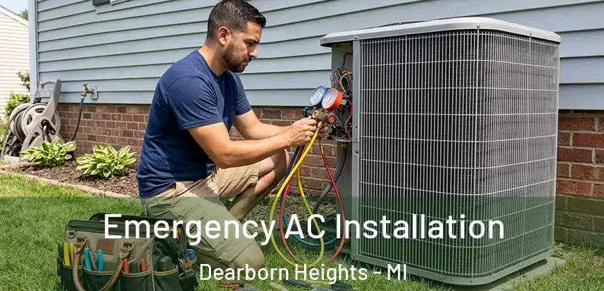  Emergency AC Installation Dearborn Heights - MI